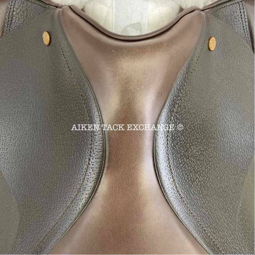 True Brit All Purpose Jump Saddle, 17" Seat, Medium Tree, Foam Panels