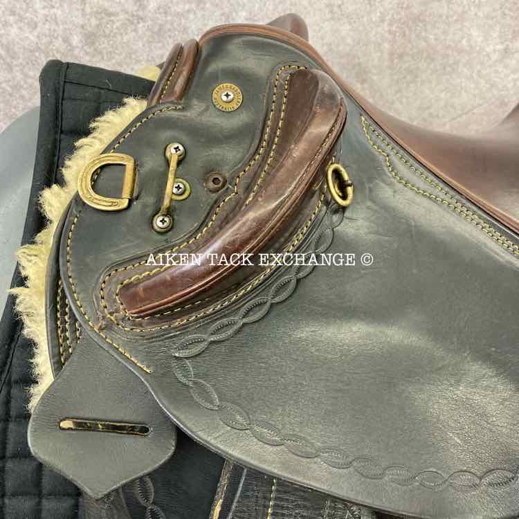 2012 Trevor James Northern Champion Drafter Australian Endurance Saddle, 16" Seat, Wide Tree - Full QH Bars