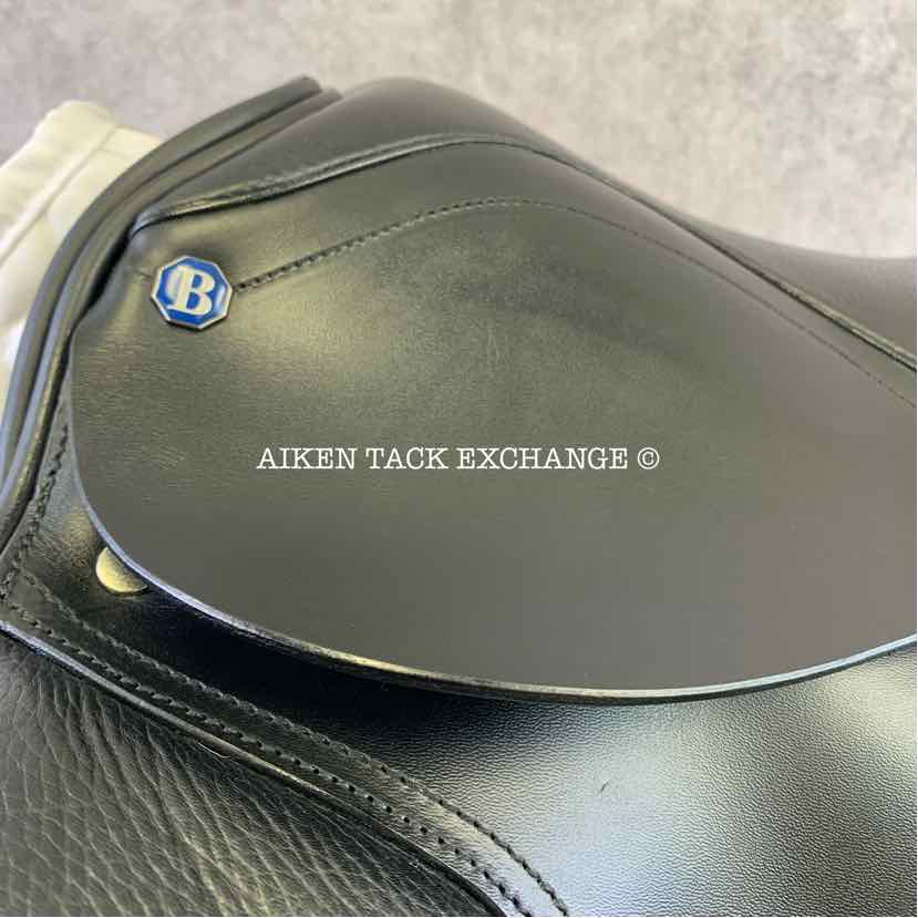 Barnsby Dressage Saddle, 18" Seat, Wide Tree, Wool Flocked Panels