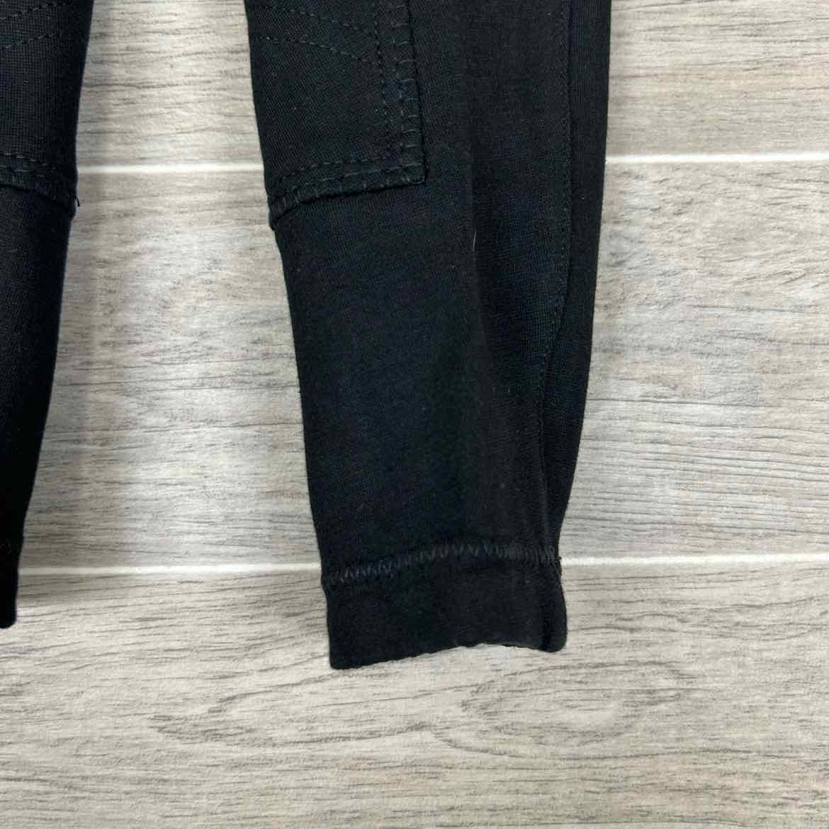 Eqituff Children's Pull On Knee Patch Breeches, Black, Size 4, Brand New