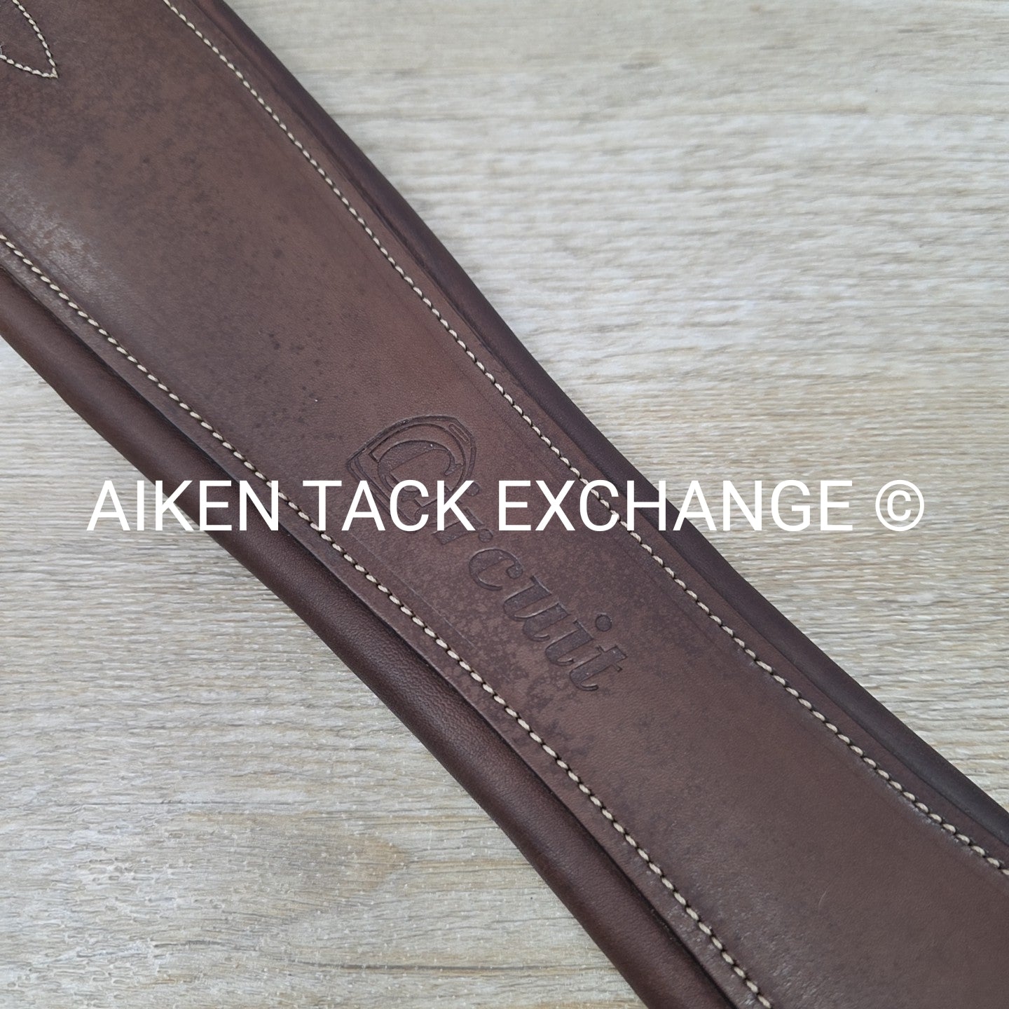 Dover Saddlery Circuit Leather Girth, Brown, 54"