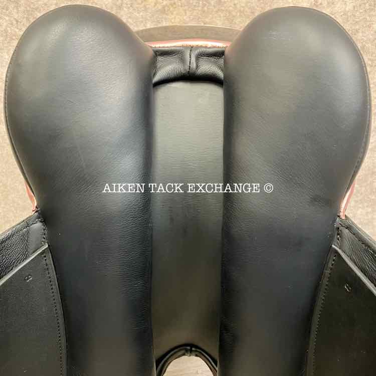 2023 County Epiphany Monoflap Dressage Saddle, 17" Seat, Narrow Tree, Wool Flocked Panels