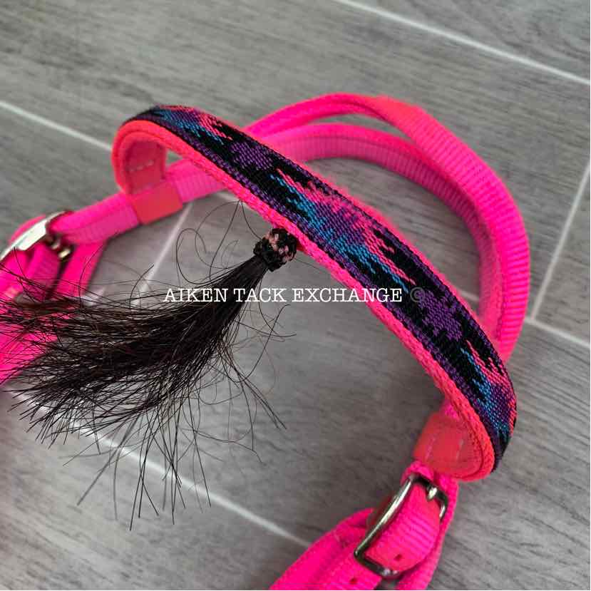 Triple E Nylon Breastcollar and Headstall w/ Mohair, Horse
