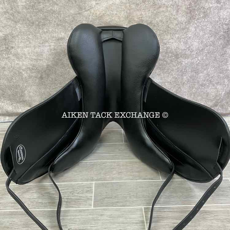 2024 Custom Saddlery Everest R Monoflap Dressage Saddle, 18" Seat, Adjustable Tree, Wool Flocked Panels