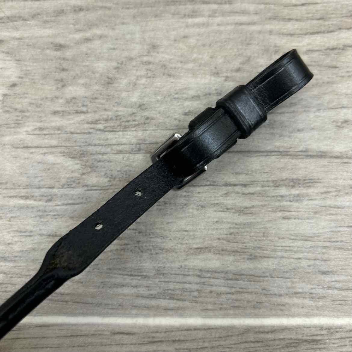 Leather Lip Strap, Black