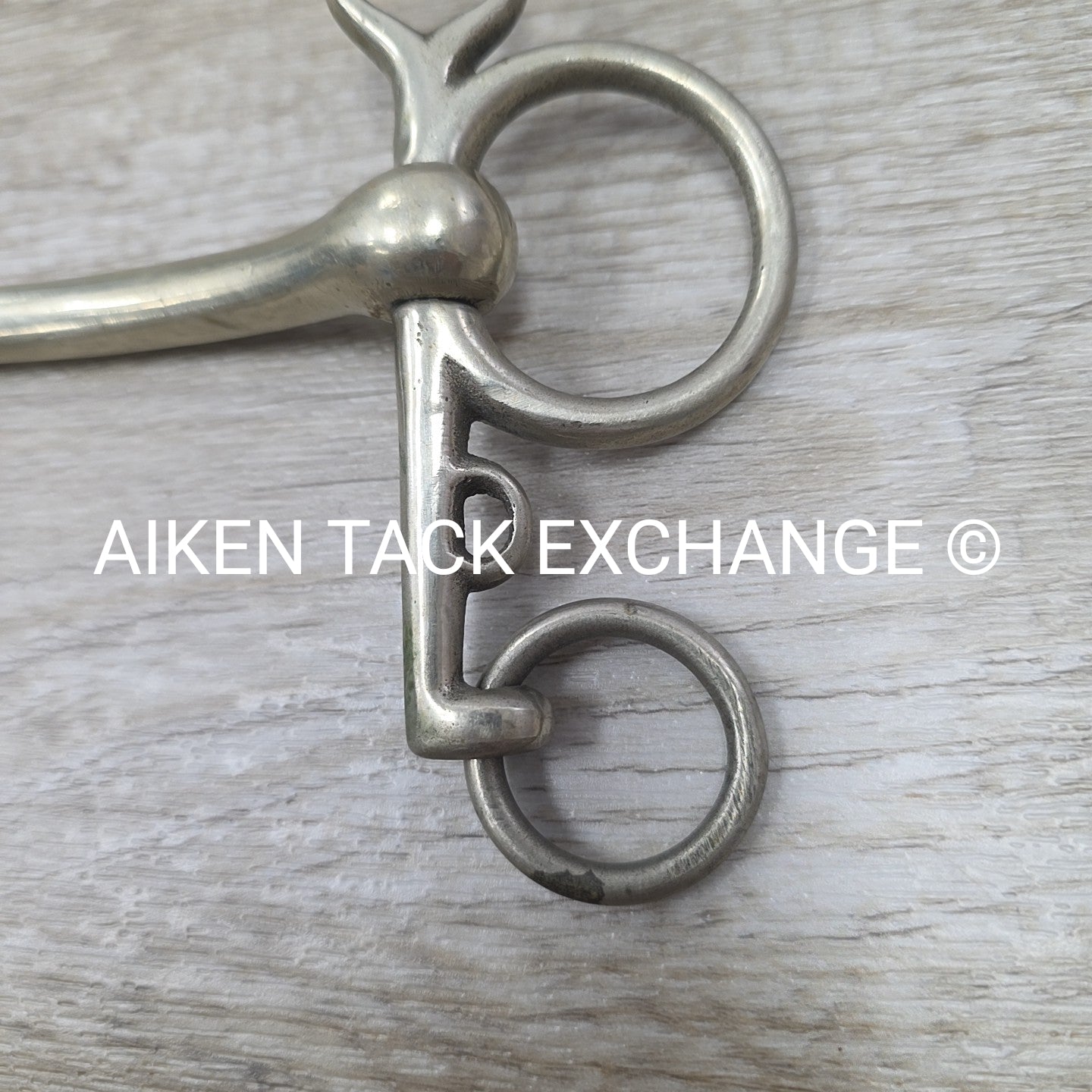 Never Rust Mullen Mouth Pelham Bit (No Hooks & Curb Chain) 4.75"