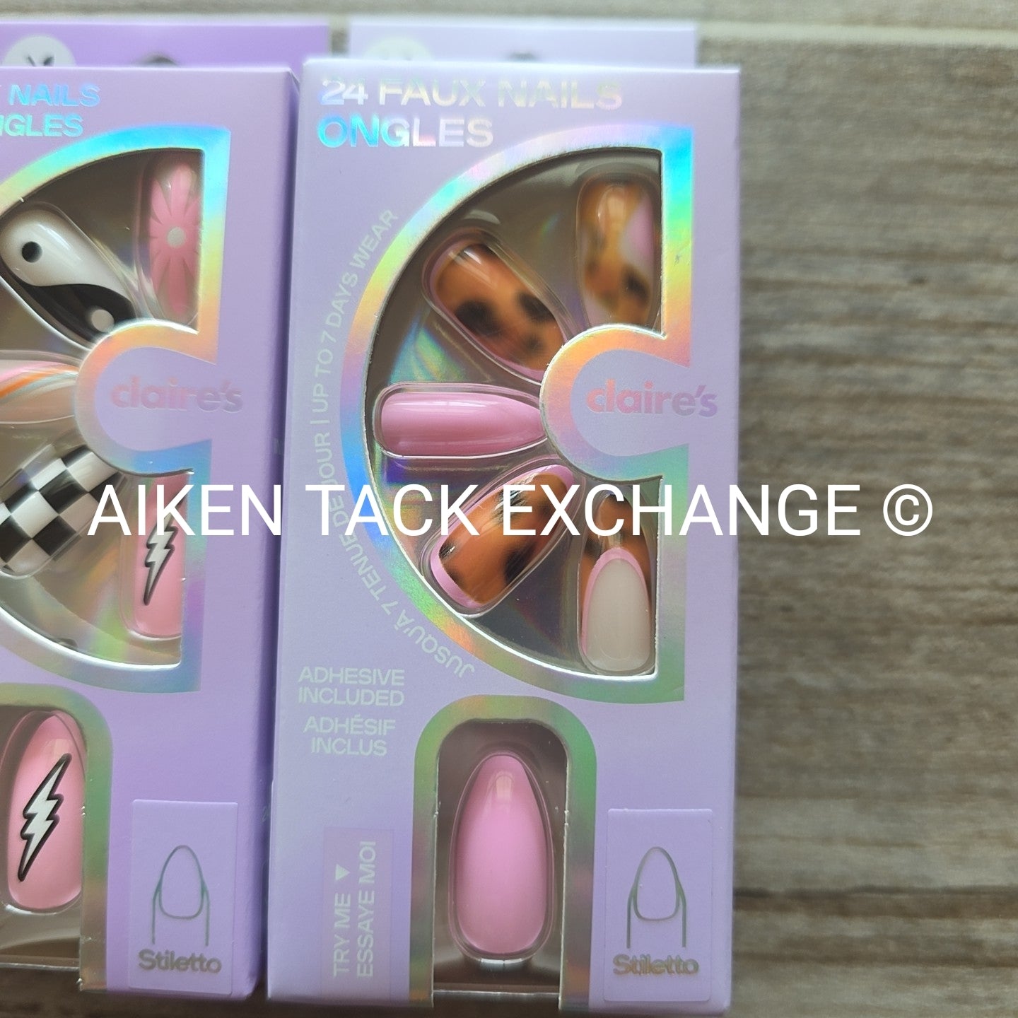 Claire's Press-On Nails (2 Sets) - 24 Count Each (48 Total)