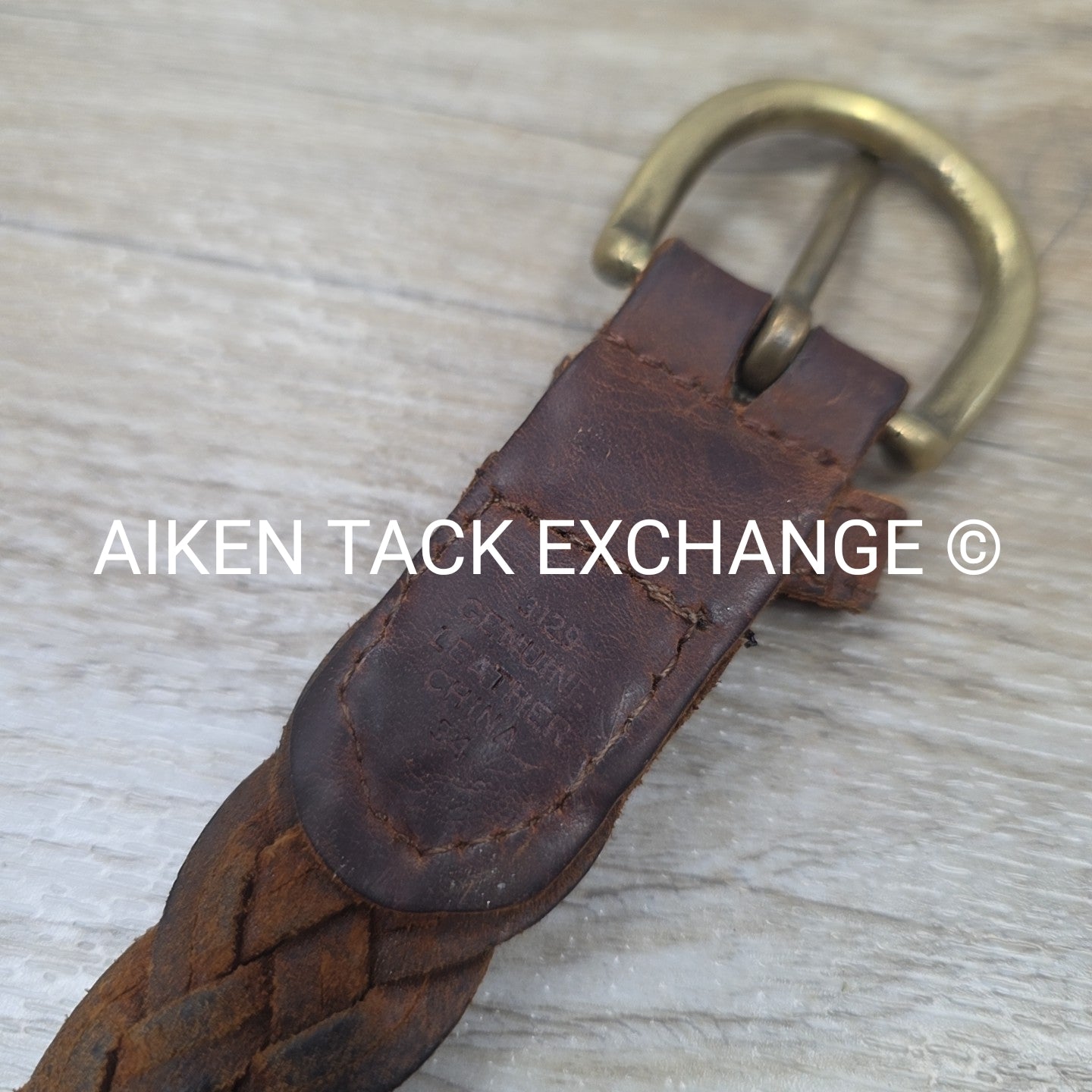 Braided Leather Belt, 34