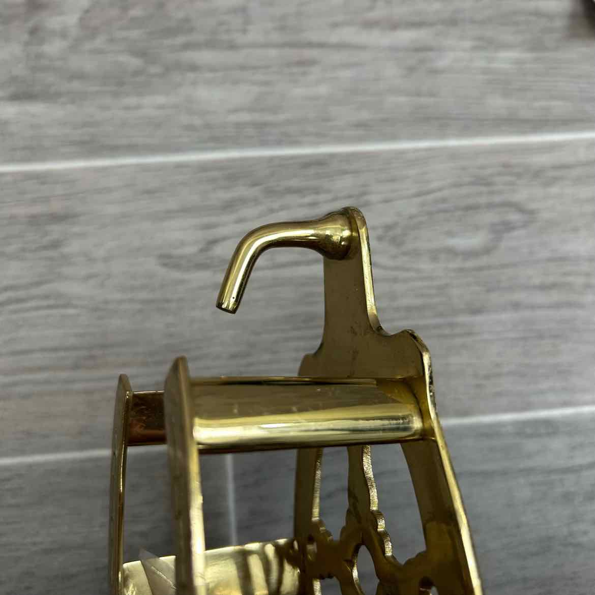 Brass Double Horseshoe Bridle Rack