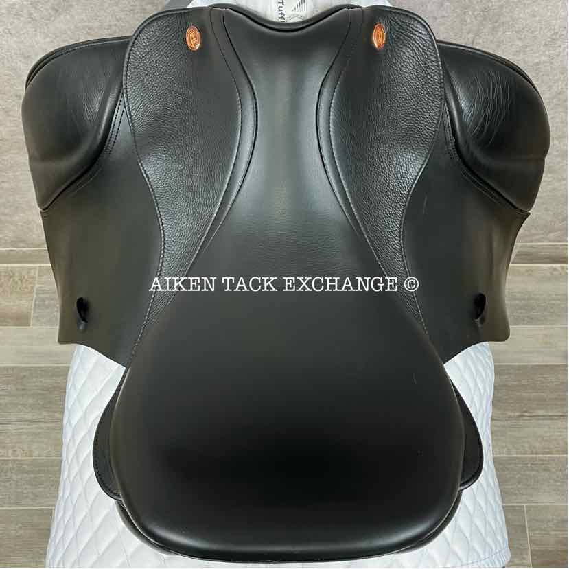 Kent & Masters MDM S-Series Standard Wither Moveable Block Dressage Saddle, 17.5" Seat, Adjustable Tree - Changeable Gullet, Wool Flocked Panels