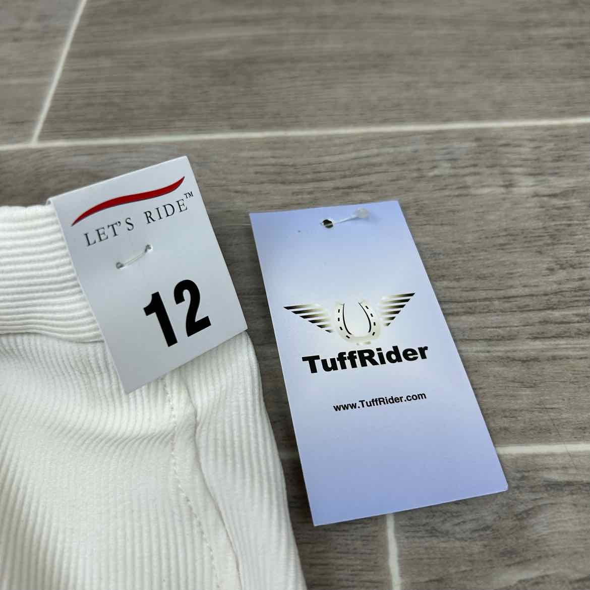 TuffRider Ribb Knee Patch Breeches, Size 12