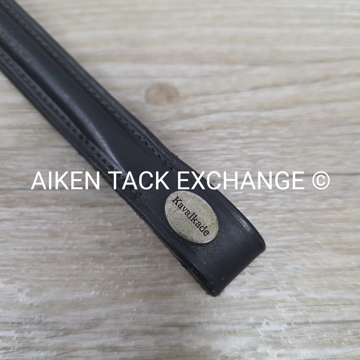Plain Raised Browband, Black, 16"