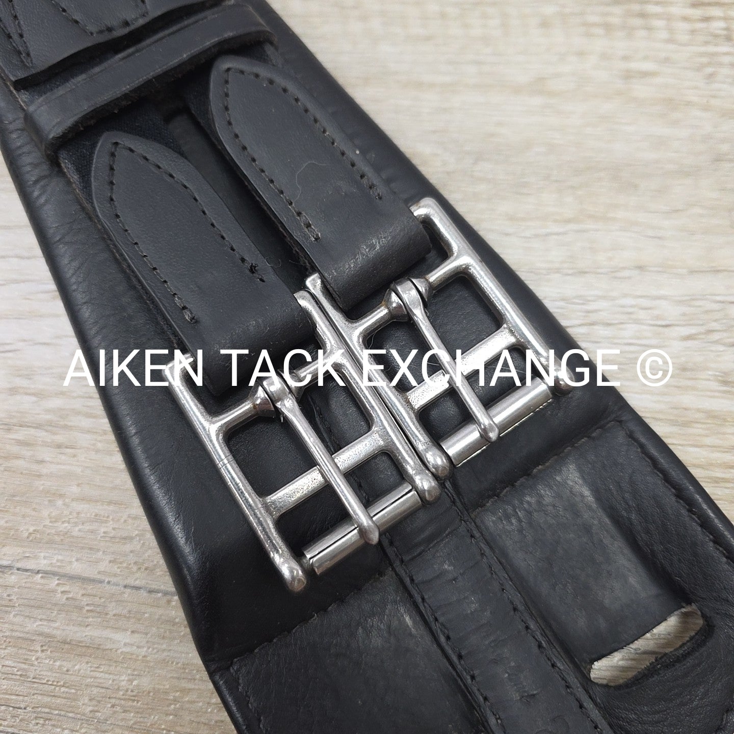 Trilogy Padded Leather Contour Girth, Black, 26"