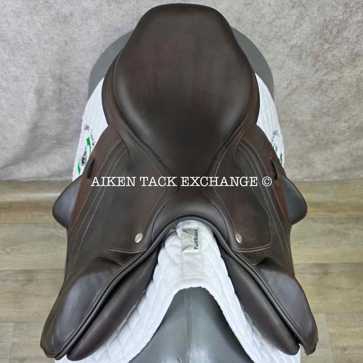 2016 CWD SE04 Monoflap Jump Saddle, 17.5" Seat, 2AA Flap, Medium Tree, Foam Panels