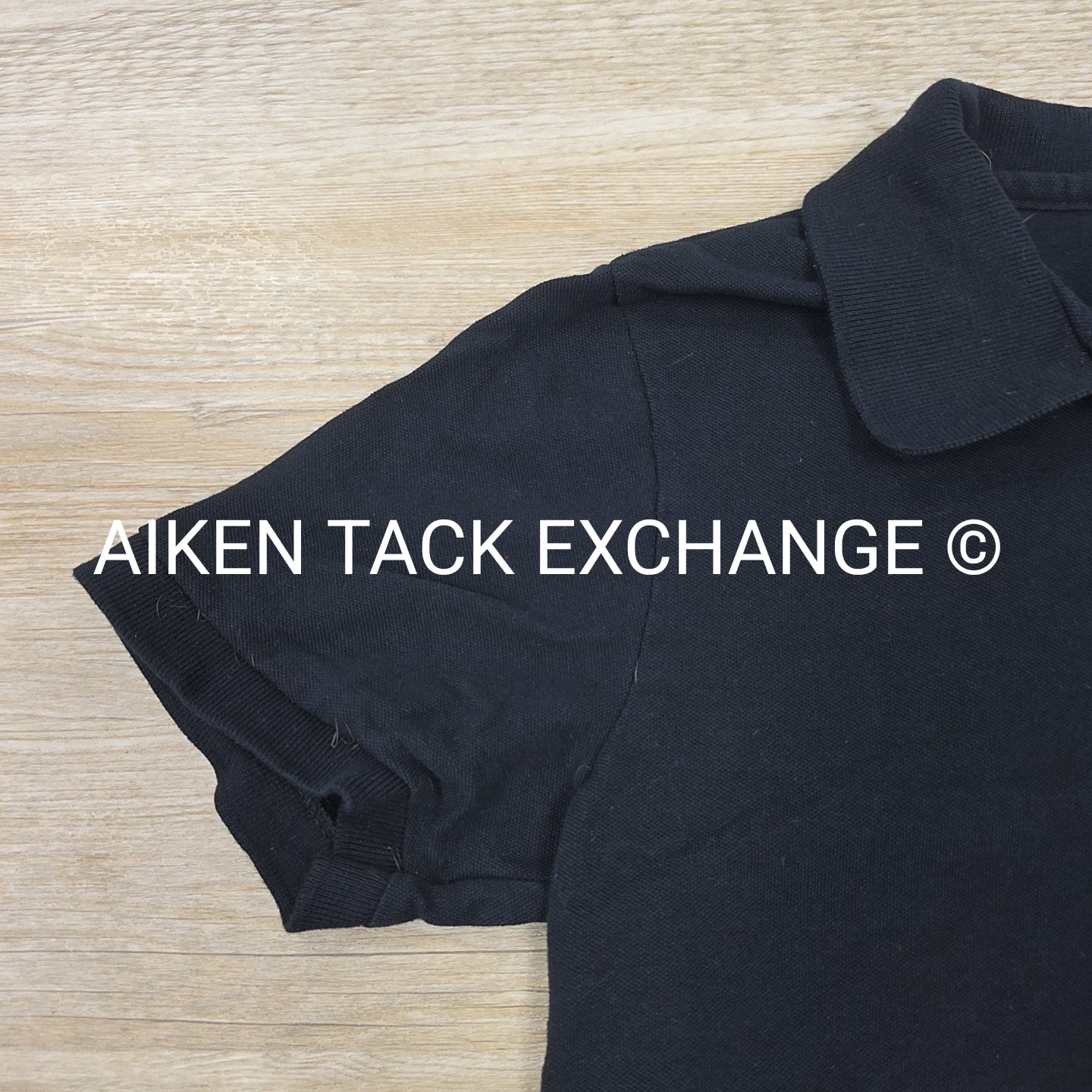 Short Sleeve Collared Polo Shirt with ATE Logo, Women's Size Medium