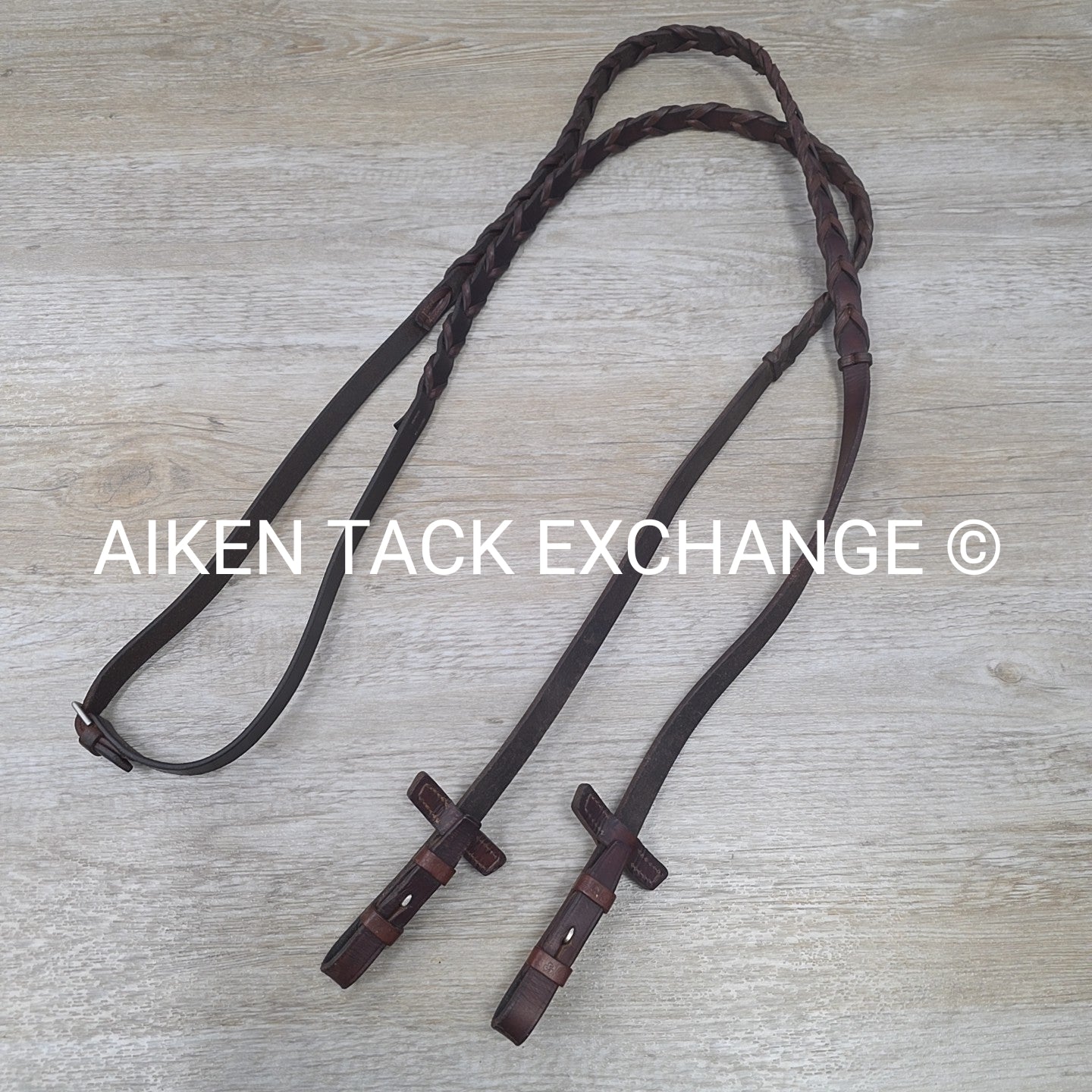 Stubben Bridle with Laced Reins, Brown, Size Full (has damage)