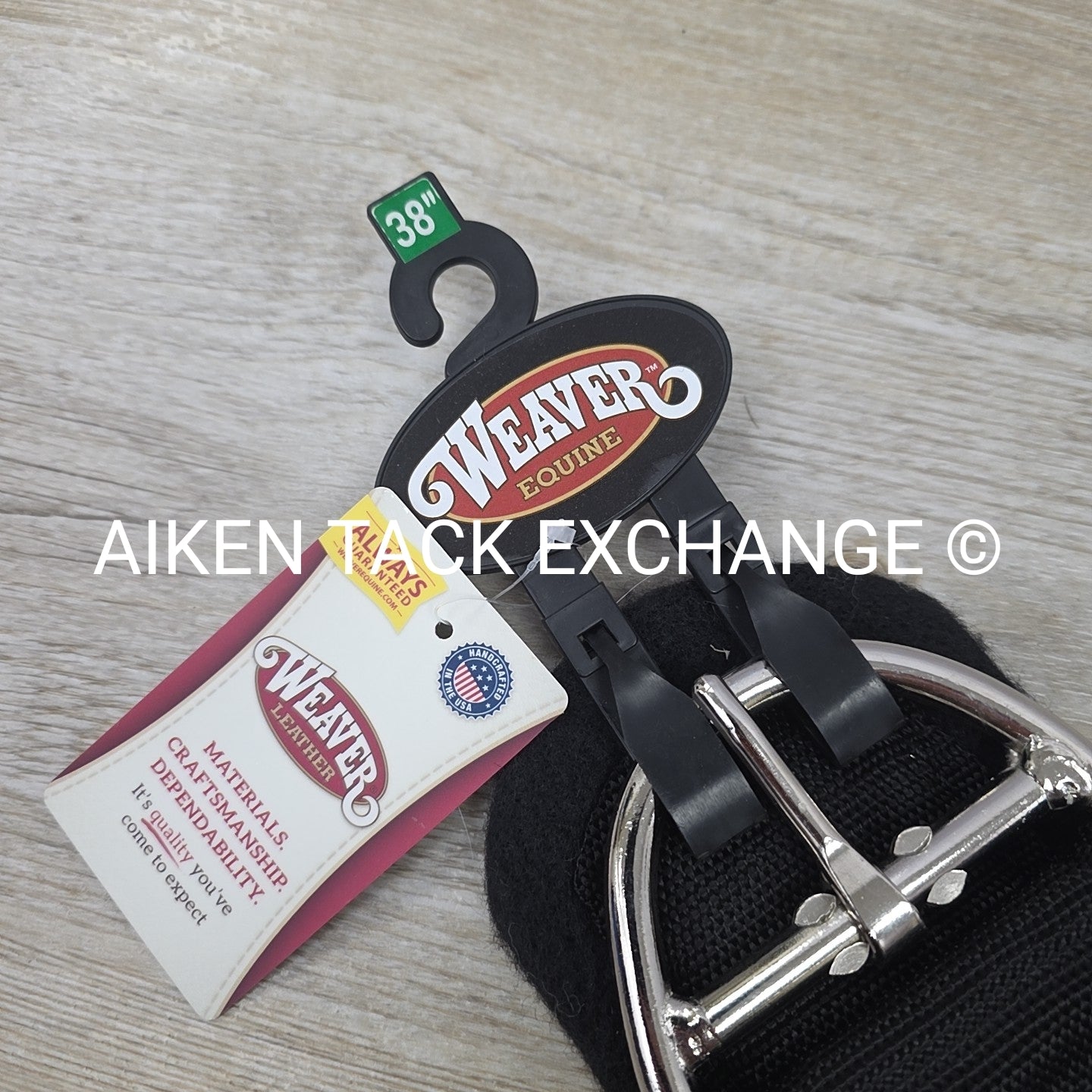 Weaver Leather Felt Lined Draft Cinch, Black, 38"