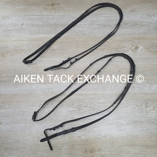 BARGAIN BUNDLE: Halter Ego & Unknown Brand Rubber Grip Lined Leather Reins, Blac