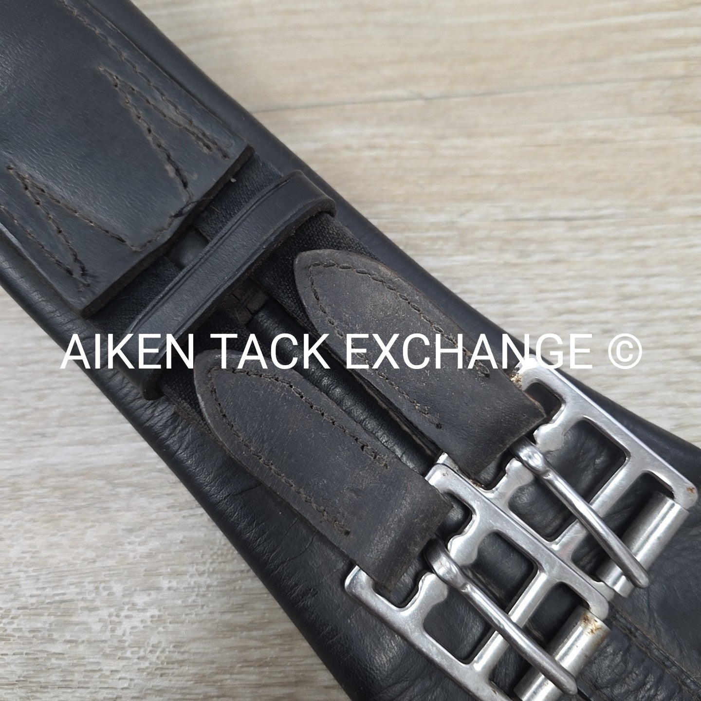 Trilogy Padded Leather Contour Girth, Black, 24"