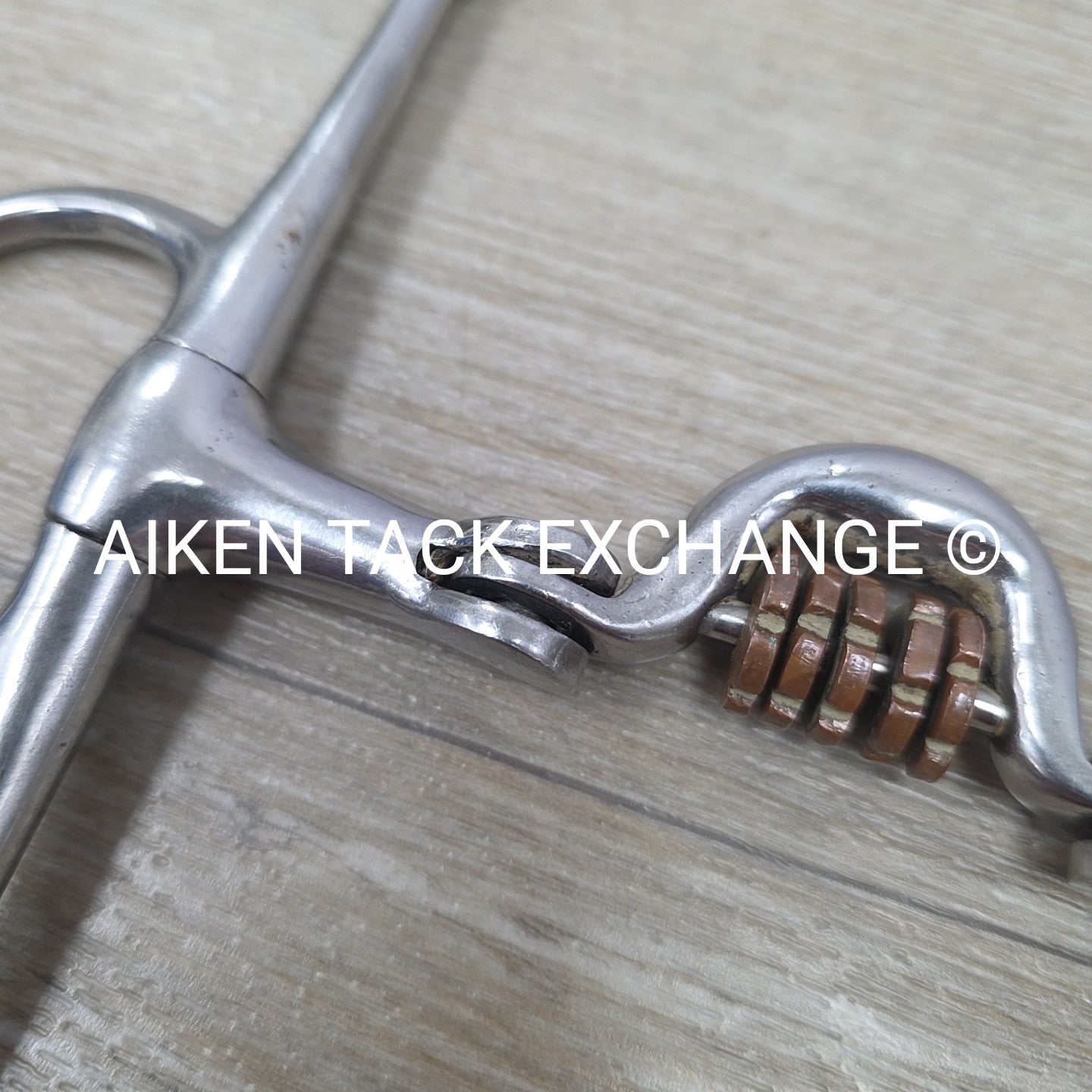 Full Cheek Double Hinged Ported Bit with Copper Links 5"
