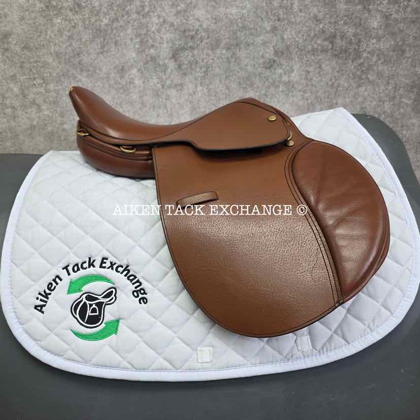 Lancer's Children's Close Contact Jump Saddle, 15" Seat, Wide Tree, Foam Panels