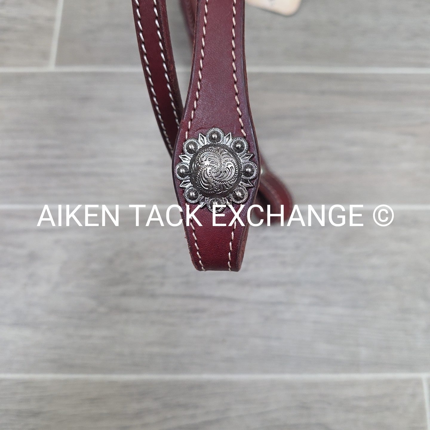 Tabelo Knotted Brow Headstall, No Reins, Brown, Size Full