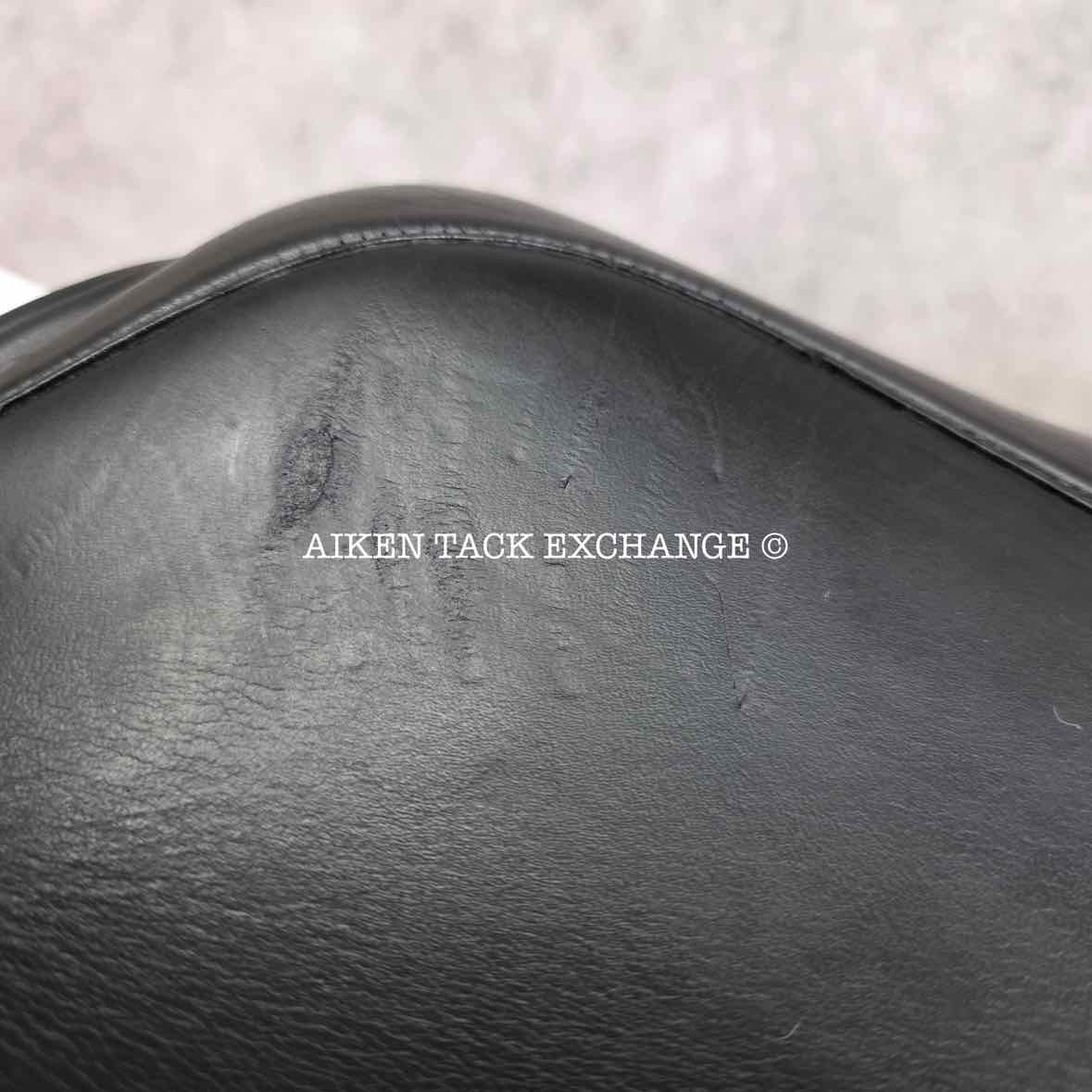 1997 County Competitor Dressage Saddle, 17" Seat, Wide Tree, Wool Flocked Panels
