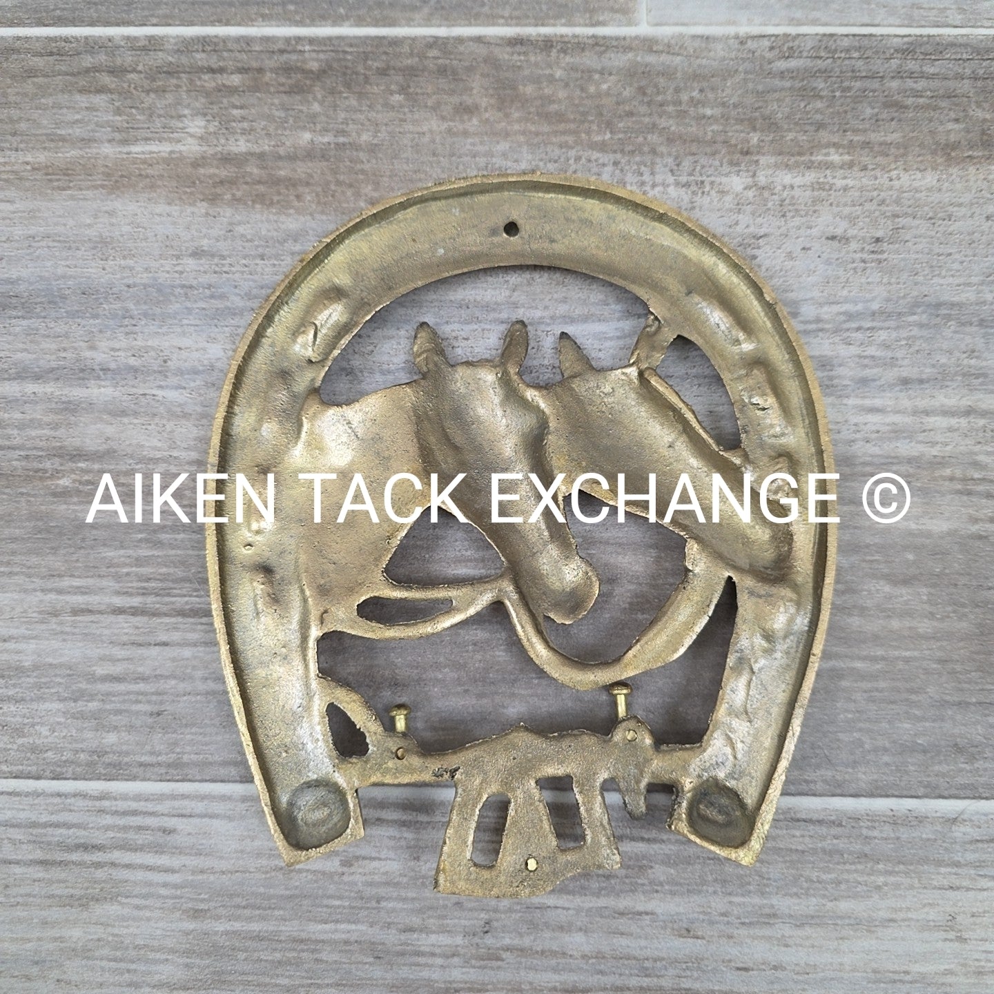 Metal Horseshoe Decor, 3 Small Hooks