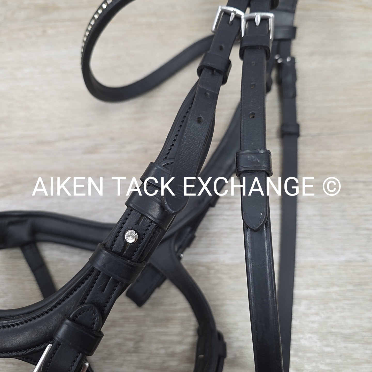 Schockemohle Equitus Beta Anatomical Special Bridle, Black, No Reins, Size Cob