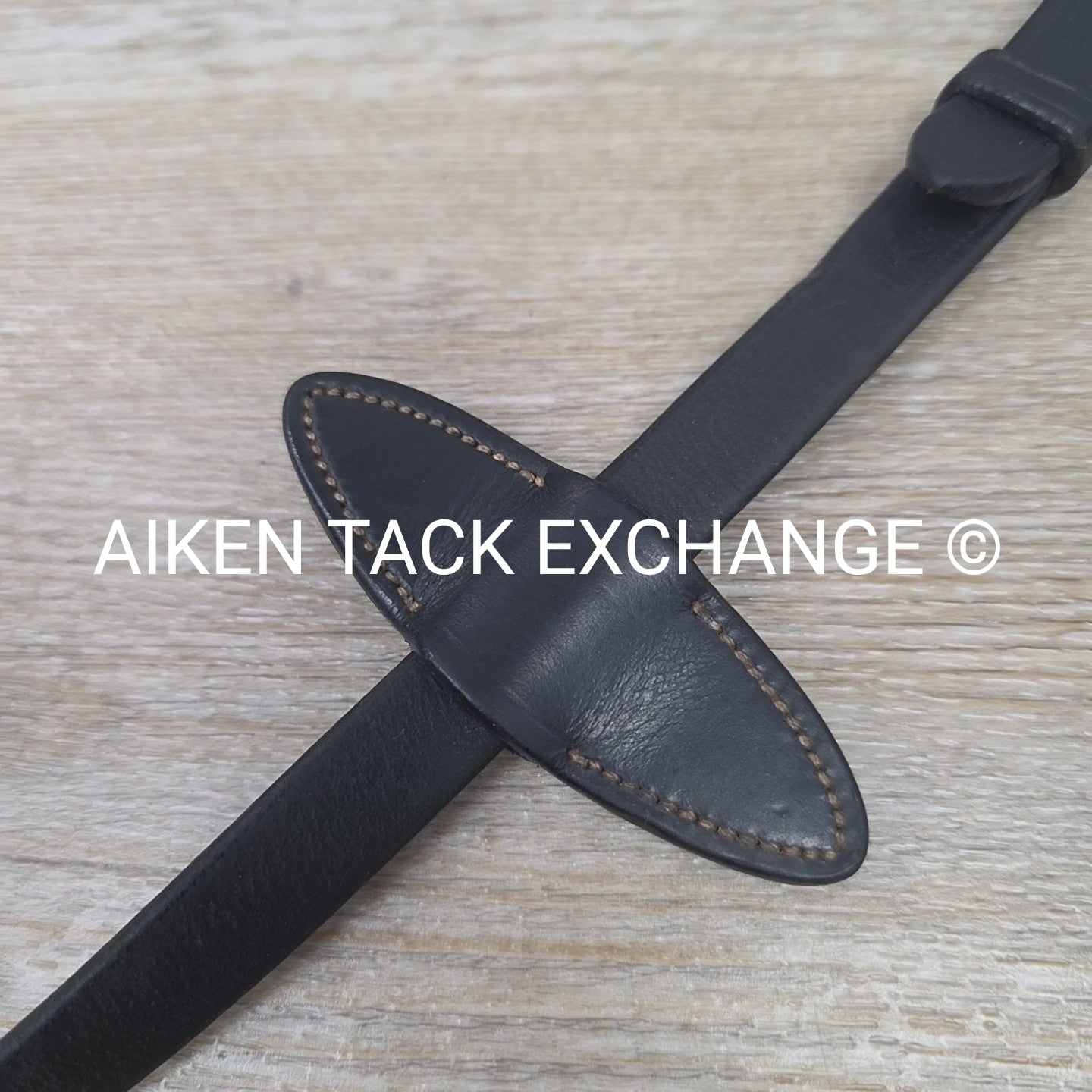 Artemis Rubber Reins, Black, Size Full