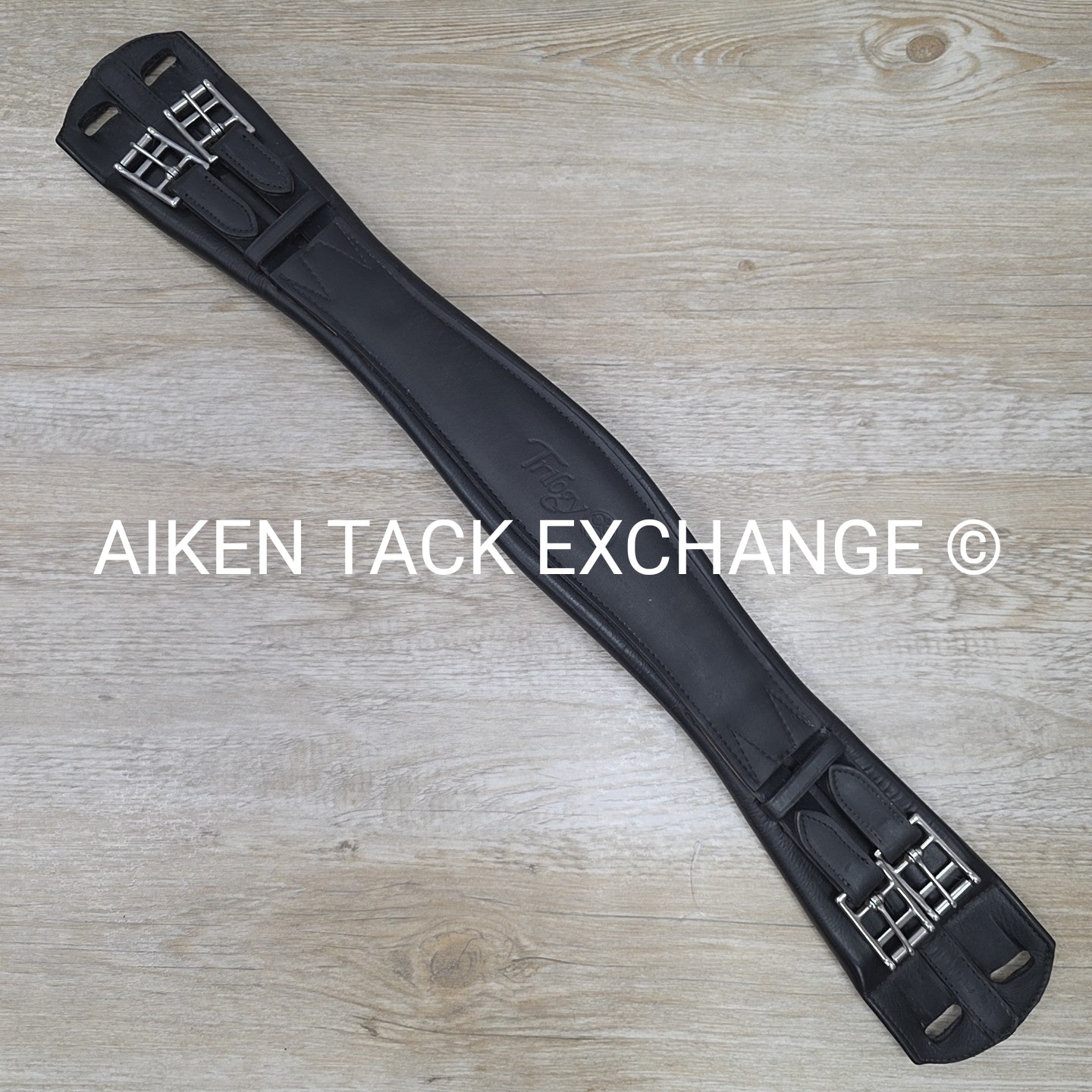 Trilogy Padded Leather Contour Girth, Black, 26"