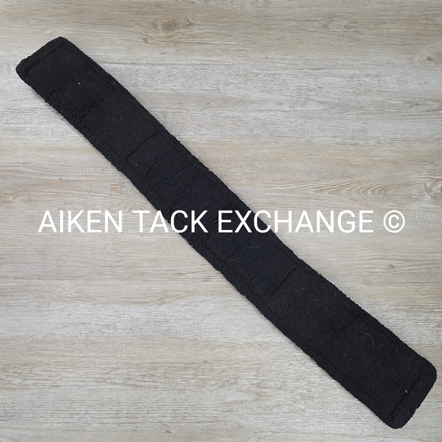Fleece Dressage Girth with Double Elastic, Black, 30"