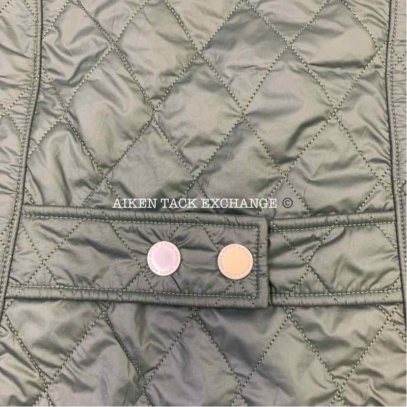Arista Women's Quilted V-Vest, Forest, Size S, Brand New