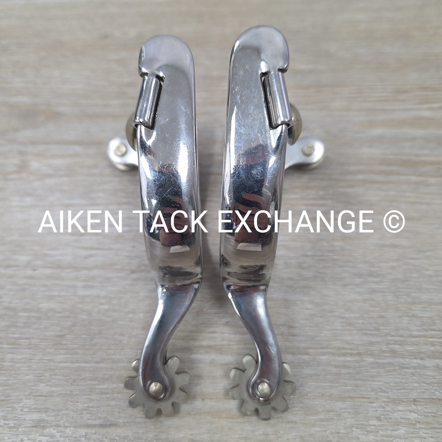 Engraved Western Rowel Spurs, No Straps