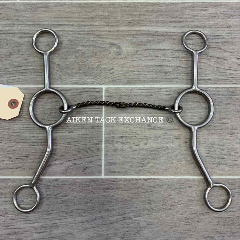 Maheu Single Joint Twisted Sweet Iron Gag Bit 5"