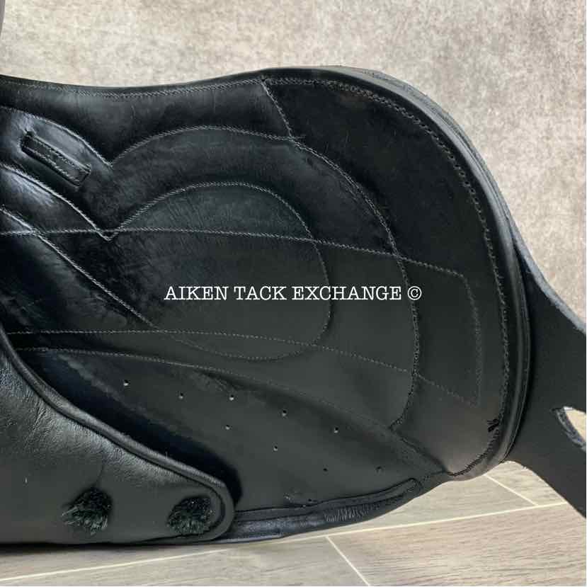 Stackhouse Monoflap Dressage Saddle, 17.5" Seat, Medium Narrow Tree, Wool Flocked Panels