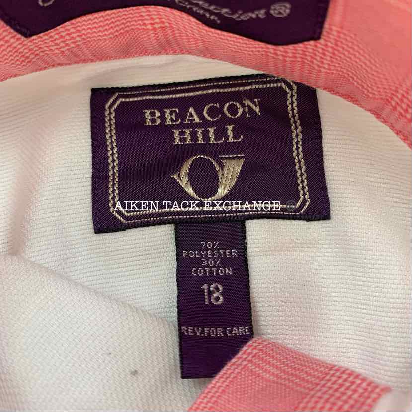 Beacon Hill Long Sleeve Show Shirt, Size 18