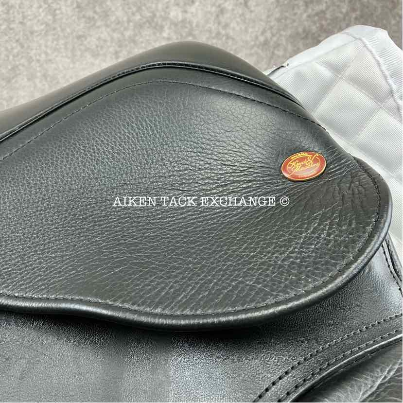 Kent & Masters MDM S-Series Standard Wither Moveable Block Dressage Saddle, 17.5" Seat, Adjustable Tree - Changeable Gullet, Wool Flocked Panels