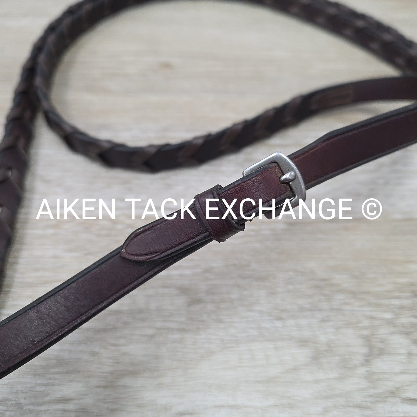 Harmohn Kraft Americana Fancy Stitched Laced Reins, Brown, 56"