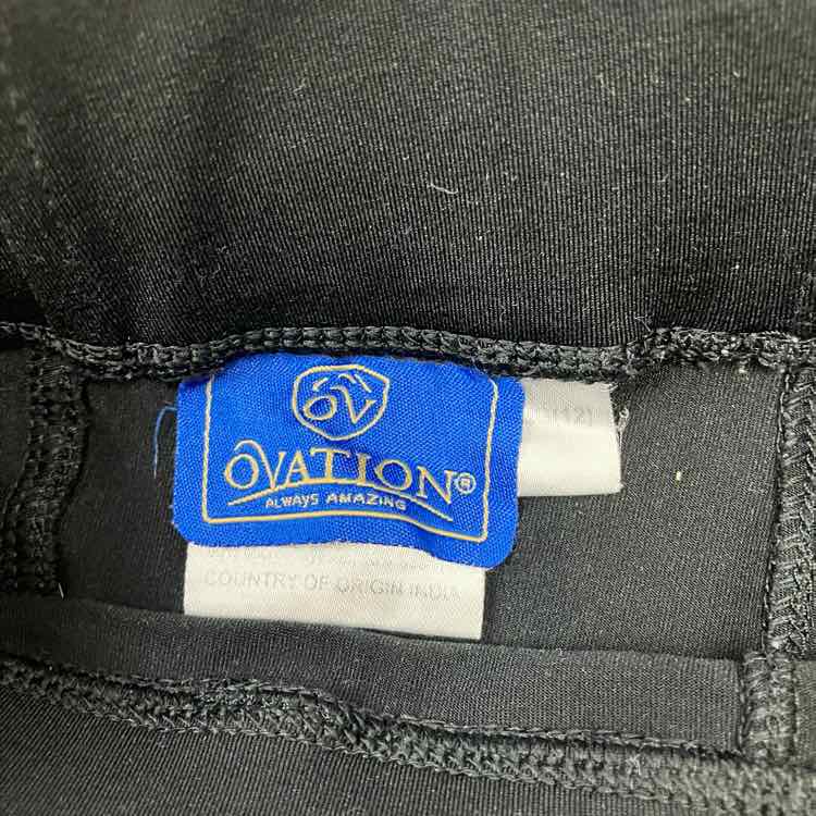 BARGAIN BUNDLE: 2 Pair Ovation Silicone Grip Knee Patch Tights, Size Large