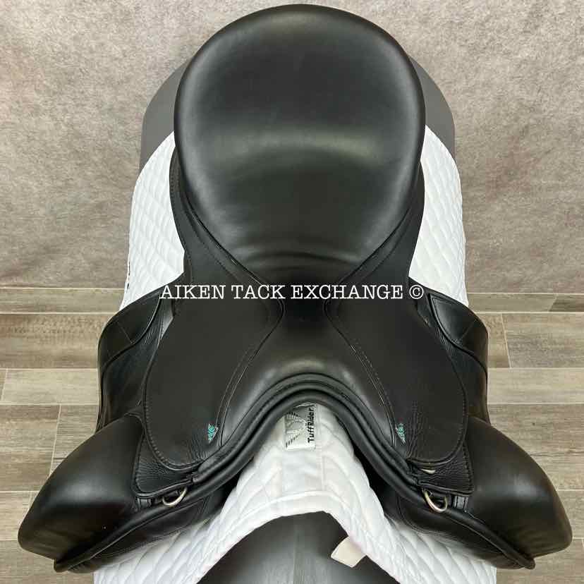 2023 Bliss of London Paramour Monoflap Dressage Saddle, 17" Seat, Short Flap, MW/W Tree, Wool Flocked Panels