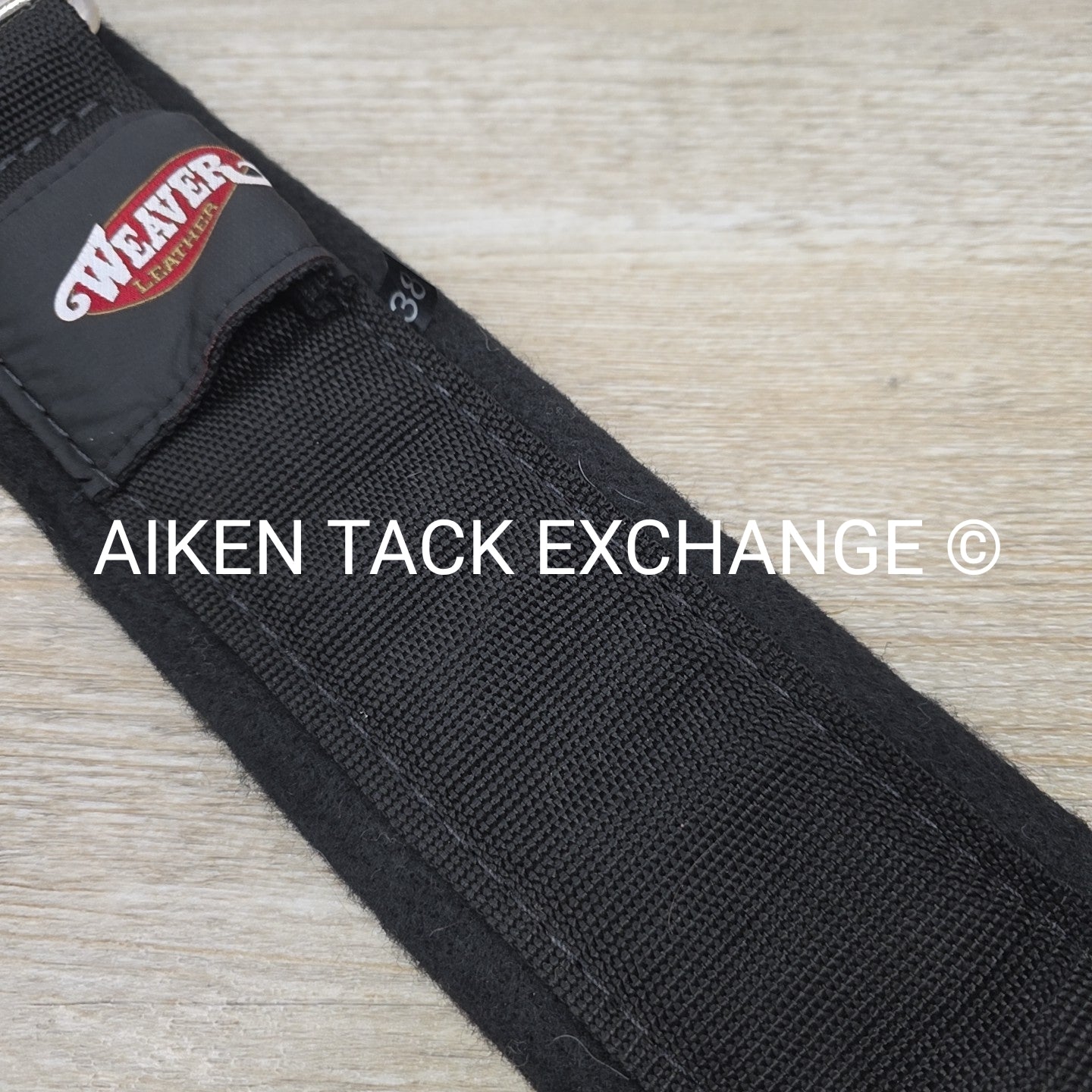 Weaver Leather Felt Lined Draft Cinch, Black, 38"