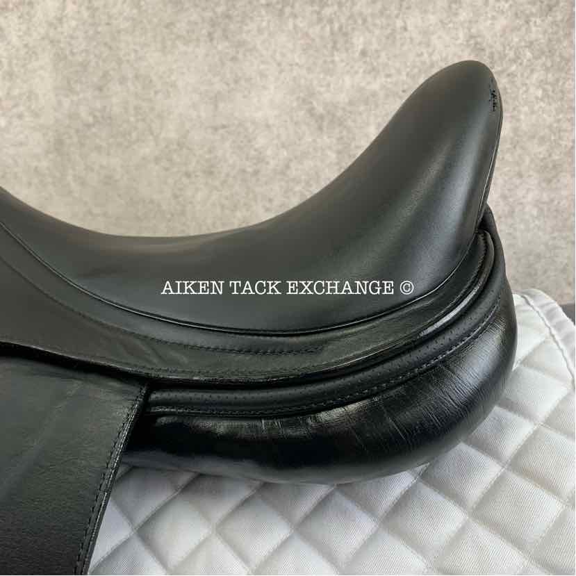 2016 Prestige X-D1D K Zero Monoflap Dressage Saddle, 17" Seat, Wide Tree, Wool Flocked Panels
