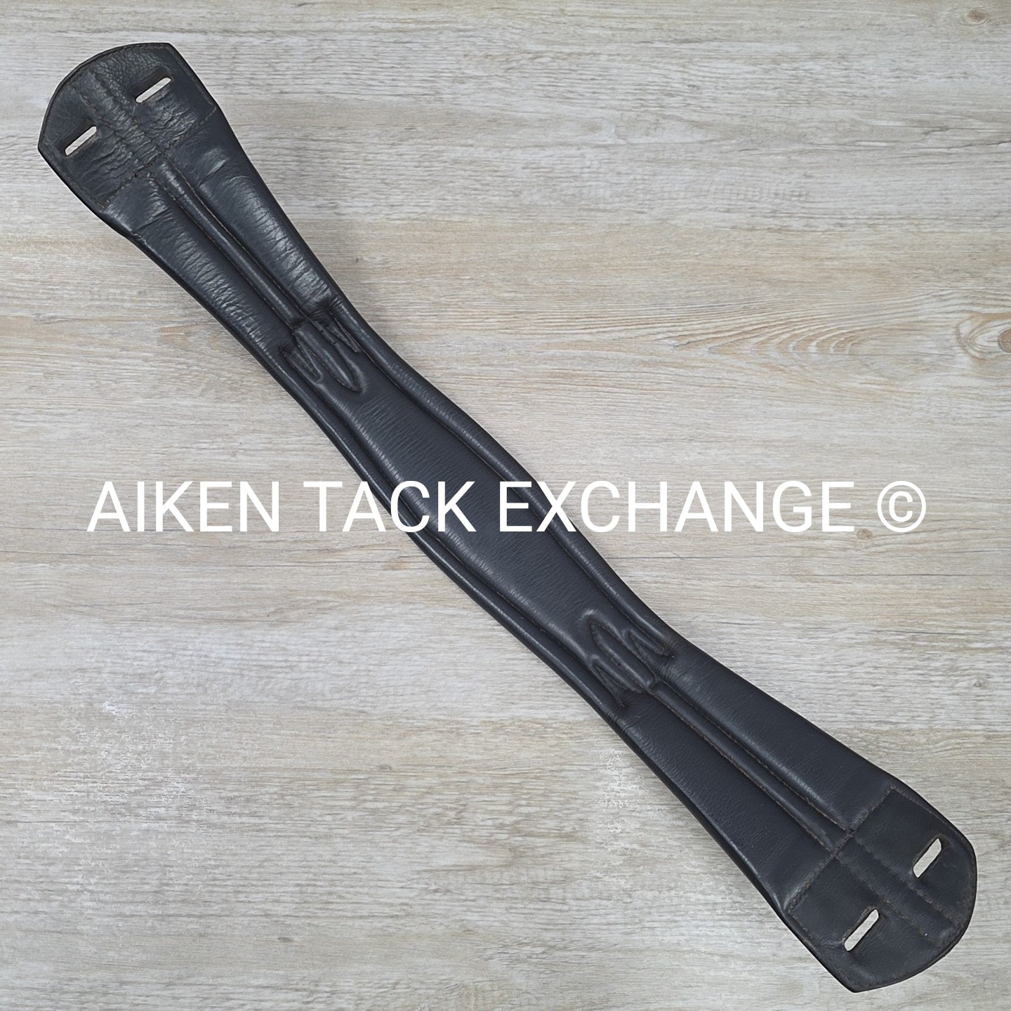 Trilogy Padded Leather Contour Girth, Black, 24"