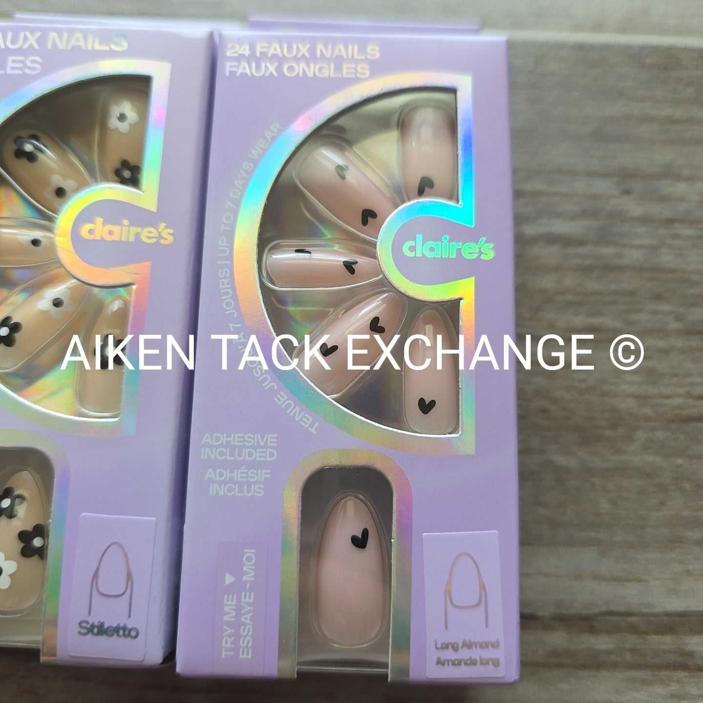 Claire's Press-On Nails (2 Sets) - 24 Count Each (48 Total)