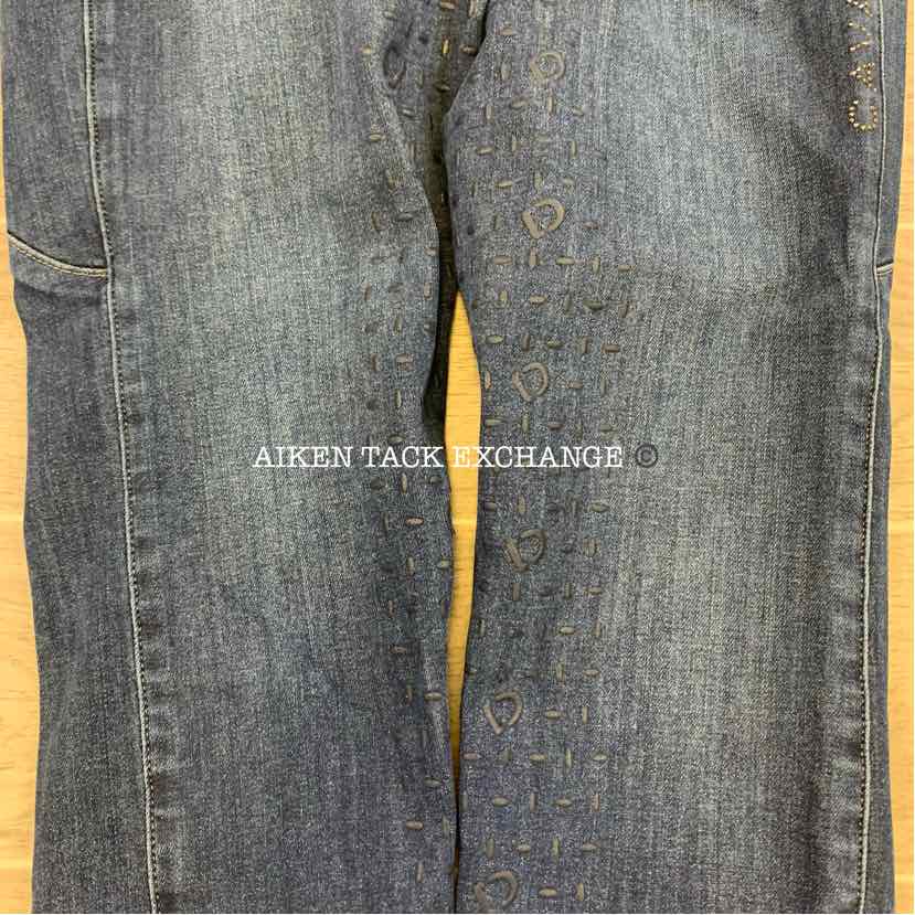 Cavallo Silicone Grip Full Seat Denim Breeches, Size 26
