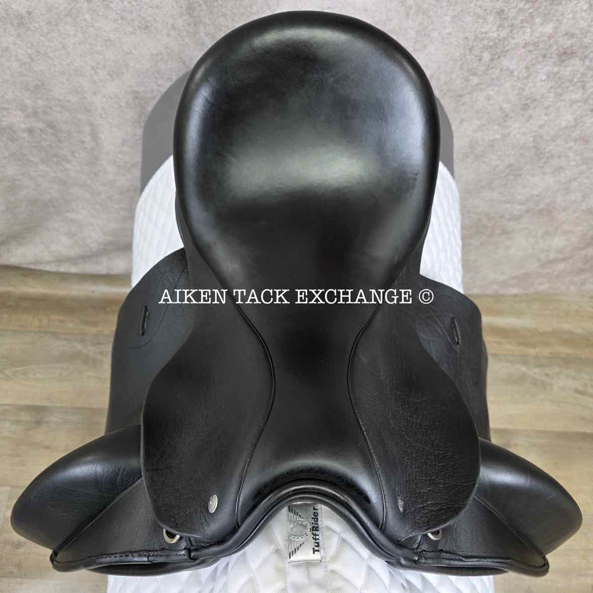 2011 Custom Saddlery Wolfgang Solo Dressage Saddle, 17" Seat, Adjustable Tree, Wool Flocked Panels