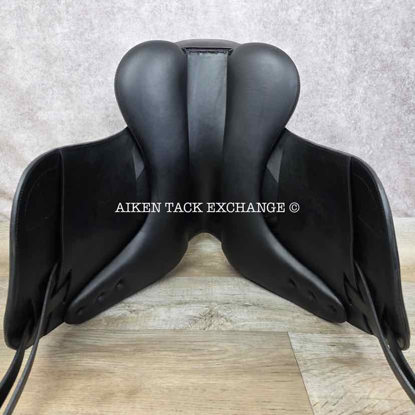 2022 Dynamic Equilibrium Monoflap Dressage Saddle, 18" Seat, Dynamic Polymer Tree, Foam Panels