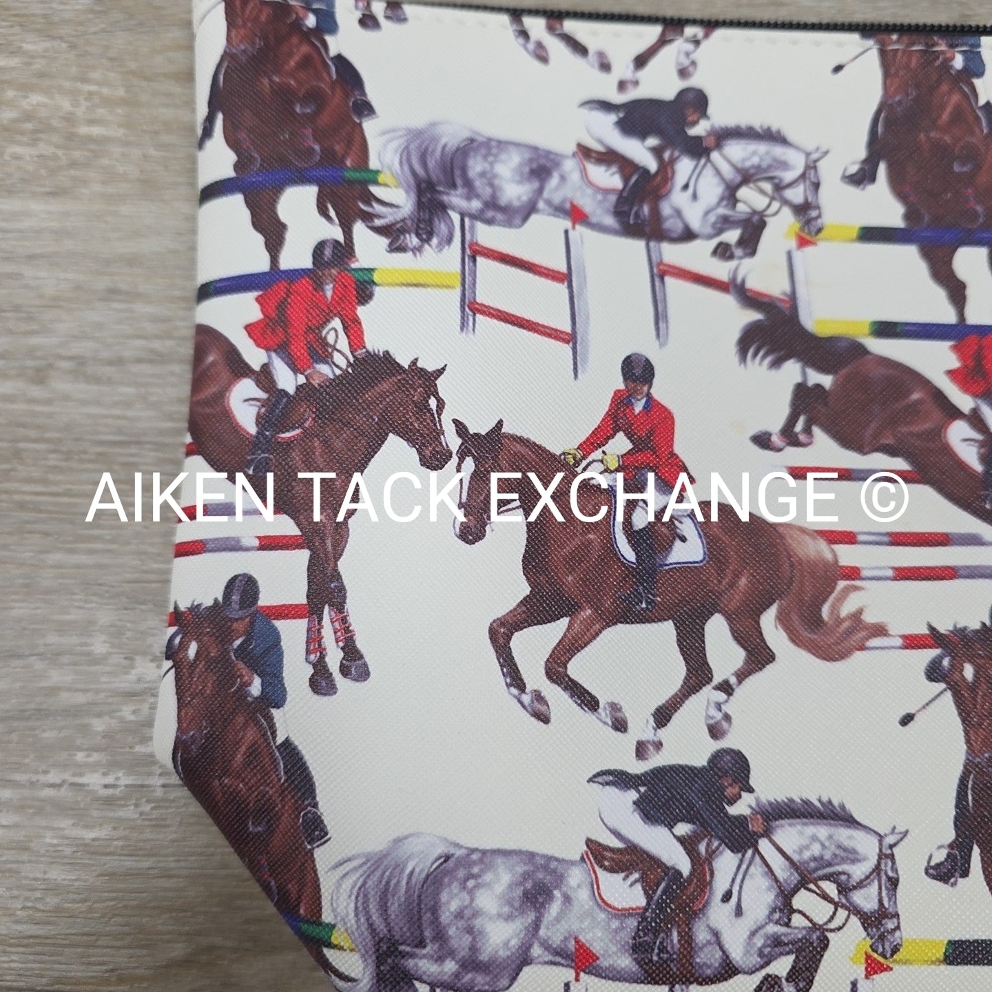 Horse Jumping Zipper Pouch