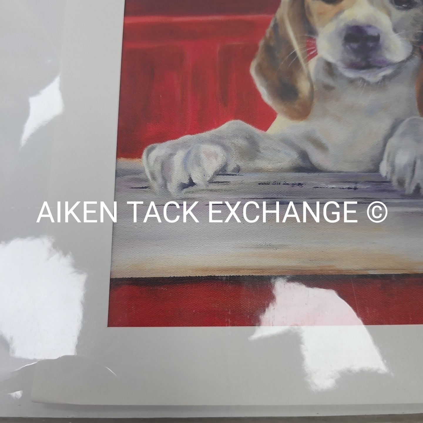 "Puppy Love" Print by Joy Abbott, 22" x 12"